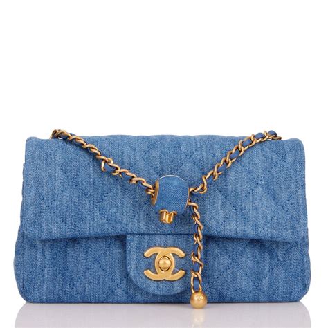 chanel denim mini rectangular|Chanel Mini Rectangular Flap Bag Blue Denim Antique Gold .